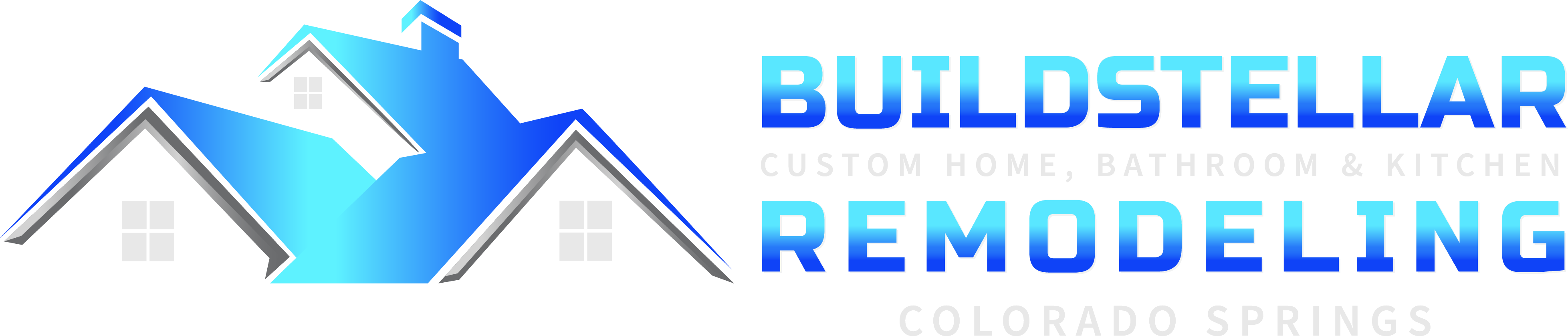 BuildStellar Custom Home, Bathroom & Kitchen Remodeling Horizontal Logo 2